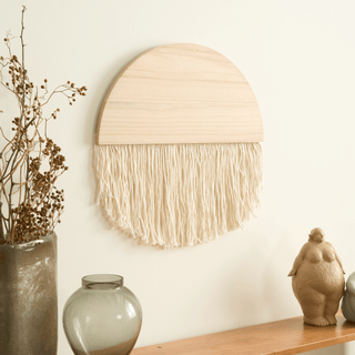 Wooden Weave Macrame Wall Tapestry