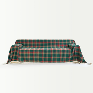 Christmas Cheer Plaid Sofa Cover - Final Sale