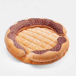 Donut Shaped Multi-Purpose Washable Dog & Cat Bed with Squeaky Pillow