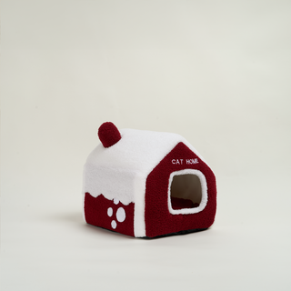 Snowy Villa Cat Hut