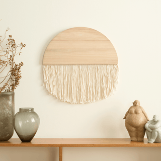 Wooden Weave Macrame Wall Tapestry