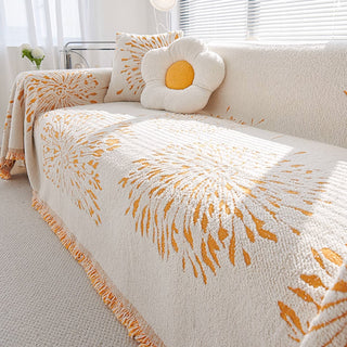 Abstract Floral Sofa Cover