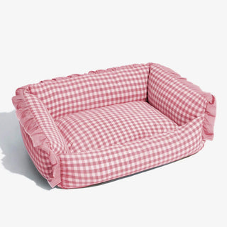 Fashion Ruffle Plaid Detachable Warm Dog & Cat Bed