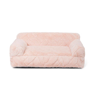 Ultra-Soft Faux Rabbit Fur Jacquard Warm Dog & Cat Bed