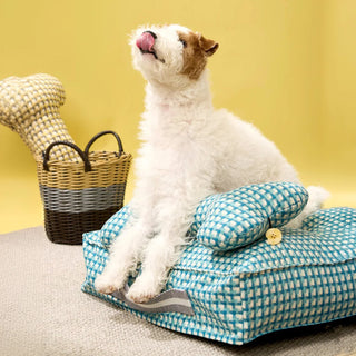 Waffle Shape Sweet Dreams Calming Dog Bed