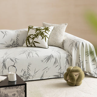 Cooling Bamboo Leaves Sofa / Couch Cover - Final Sale