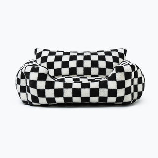 Stylish Checkerboard Warmth Removable Washable Dog Sofa Bed