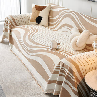 Modern Wave Pattern Sofa Cover